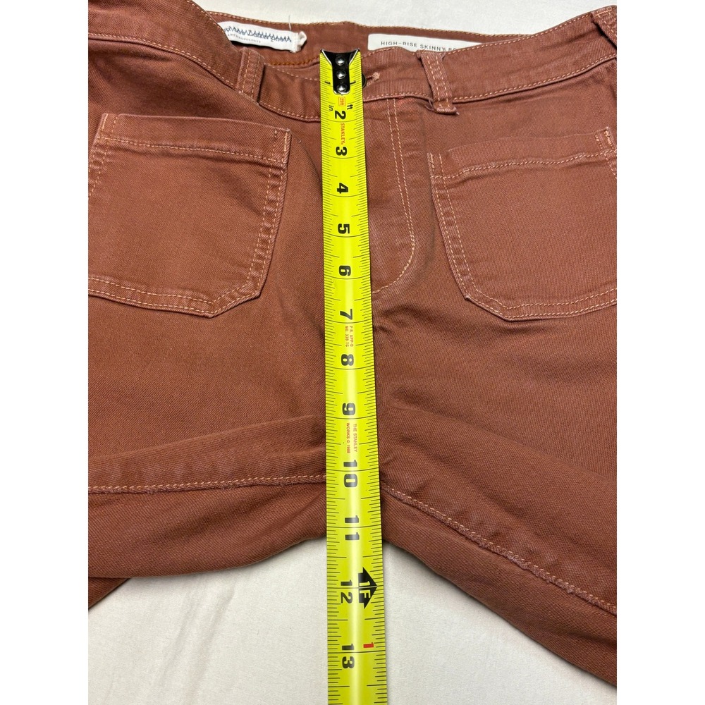 Pilcro Anthropologie High Rise Skinny Bootcut Jeans Brown Womens Size 28X30 - Picture 9 of 12